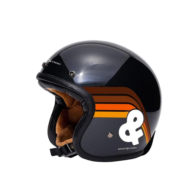 Casque Jet Vintage Benson & Cherry x Mârkö