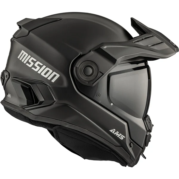 CKX Mission Free-Face Helmet — Smoke Smoke Double Shield