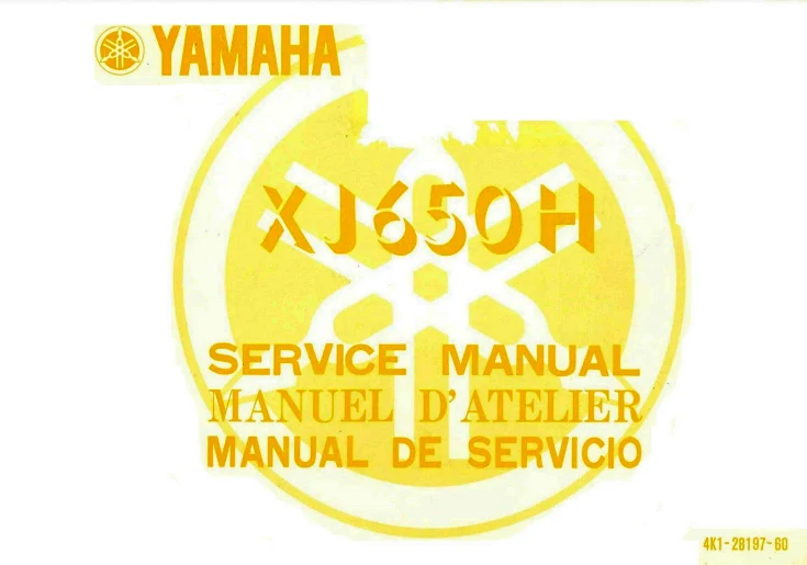 Manuel d'atelier Yamaha XJ 650 1980