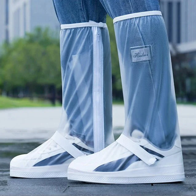 Couvre-chaussures Moto Imperméables - Protection Pluie Semelle Pleine