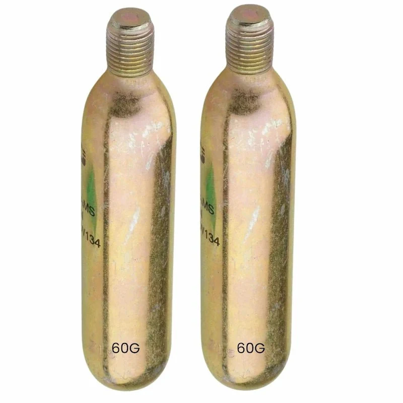 Cartouche d'air CO2 pour recharge gilet airbag moto 60G |Pack de 2