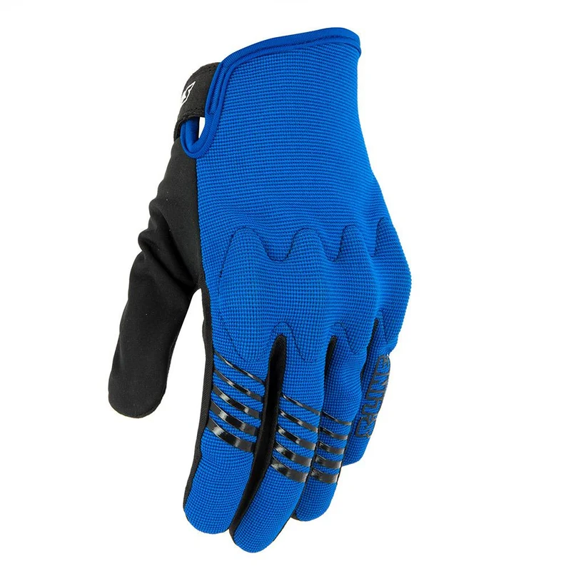 Gants Moto Courts Été Homme tactile & homologué CE | BURN Bleu