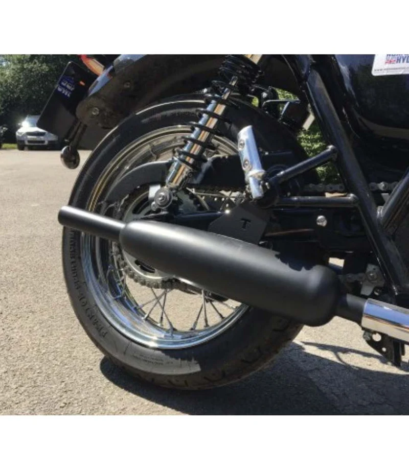 Scarico Moto Toga Nero per Bonneville T100 e T120