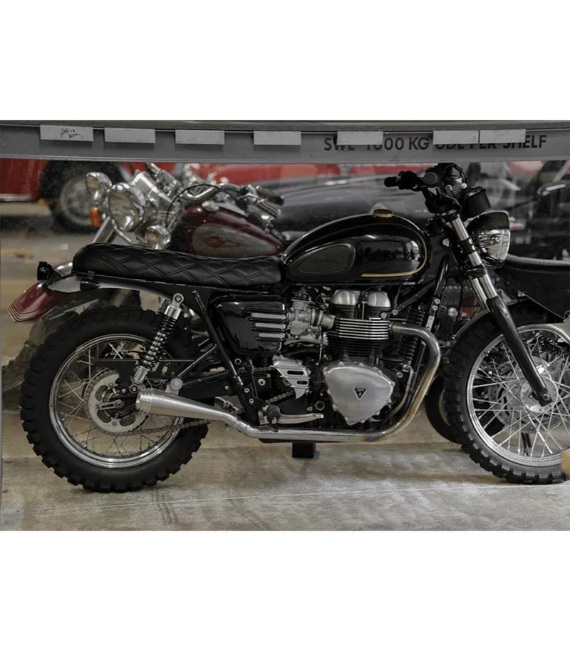 Scarico per Bonneville T100 Air Cooled - Saturn V Brushed