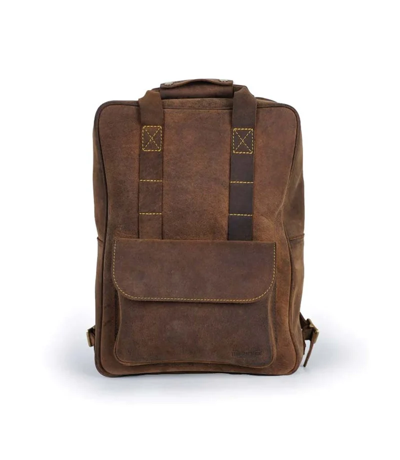 Zaino Moto Eastwood in pelle Marrone Trip Machine