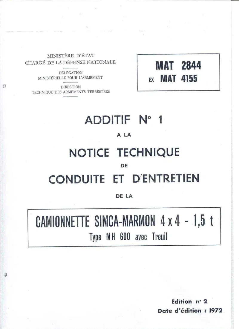 Manuel d'atelier Marmon Sumb
