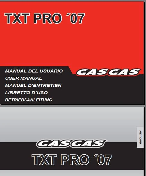 manuels d'atelier Gasgas TXT 2001 2008