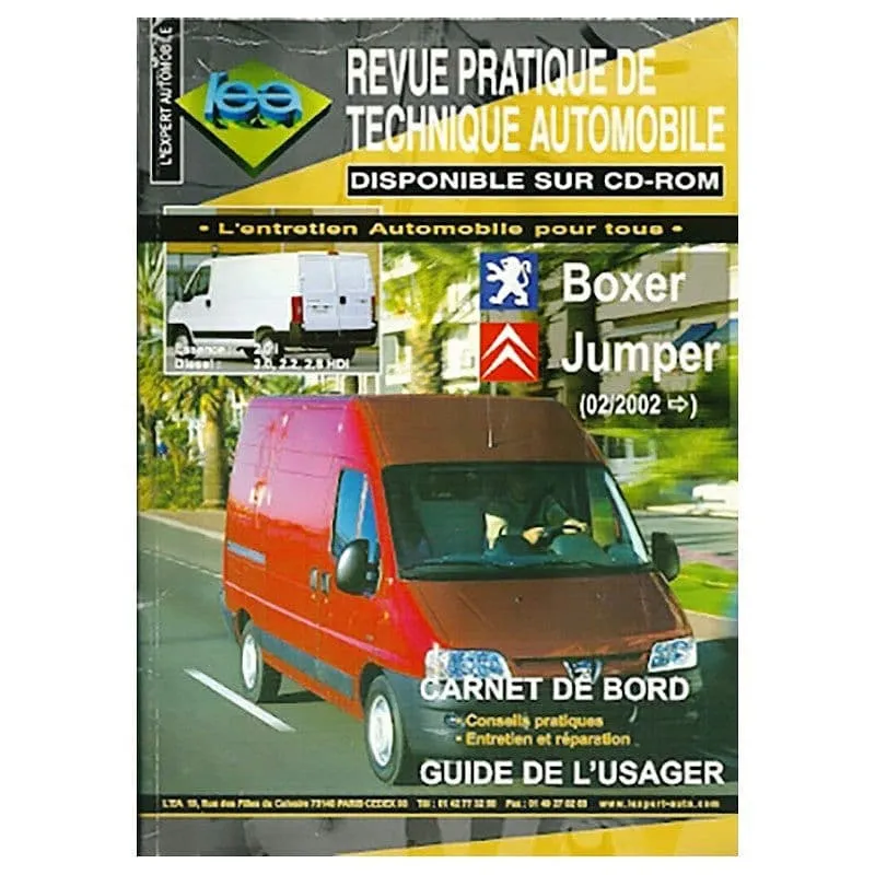 Revue technique Citroën Jumper Fiat Ducato Peugeot Boxer 2002