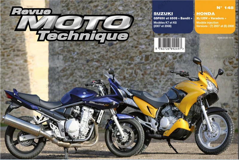 manuels d'atelier honda 125 Shadow Varadero carbu et injection