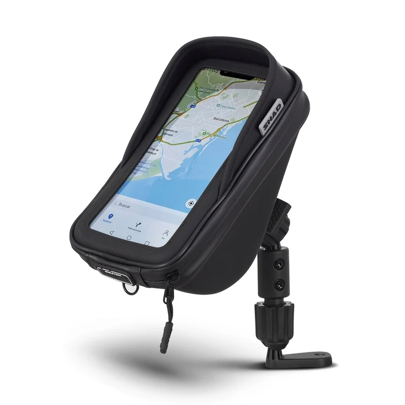 Support Smartphone SHAD SG76 + Poche — Support Moto Rétroviseur