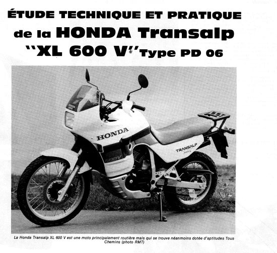Manuel de réparation Honda 600 transalp