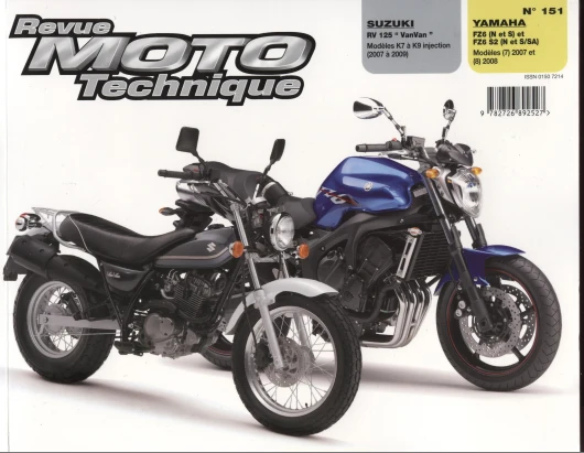 Manuel de réparation Suzuki 125 RV Van Van injection