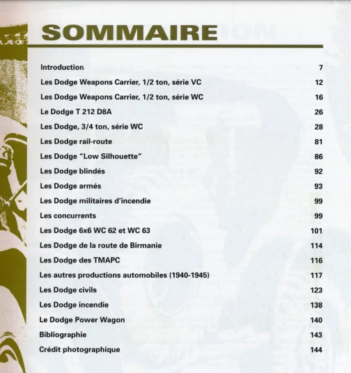 Guide et histoire du Dodge WC pdf