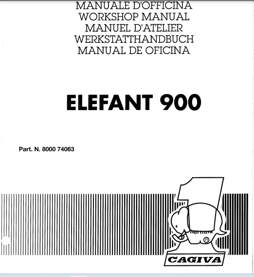 Manuel d'Atelier Cagiva 900 Elefant