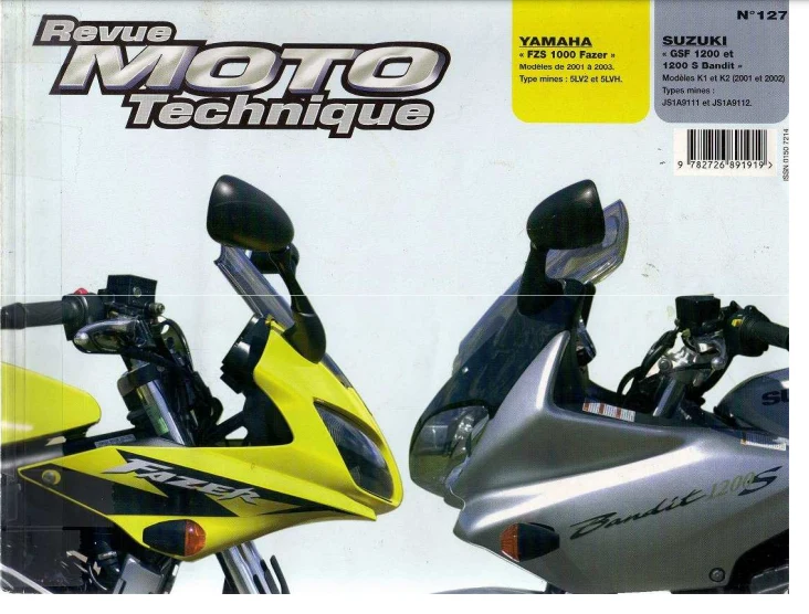 Manuel de réparation Suzuki 1200 Bandit 2001 2008