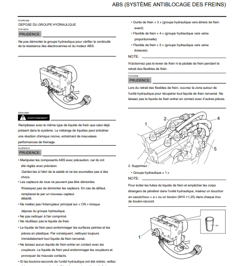 Manuel d'atelier Yamaha FJR 1300 2006