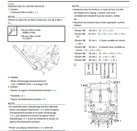 Manuel d'atelier Yamaha MT 03 2017 français