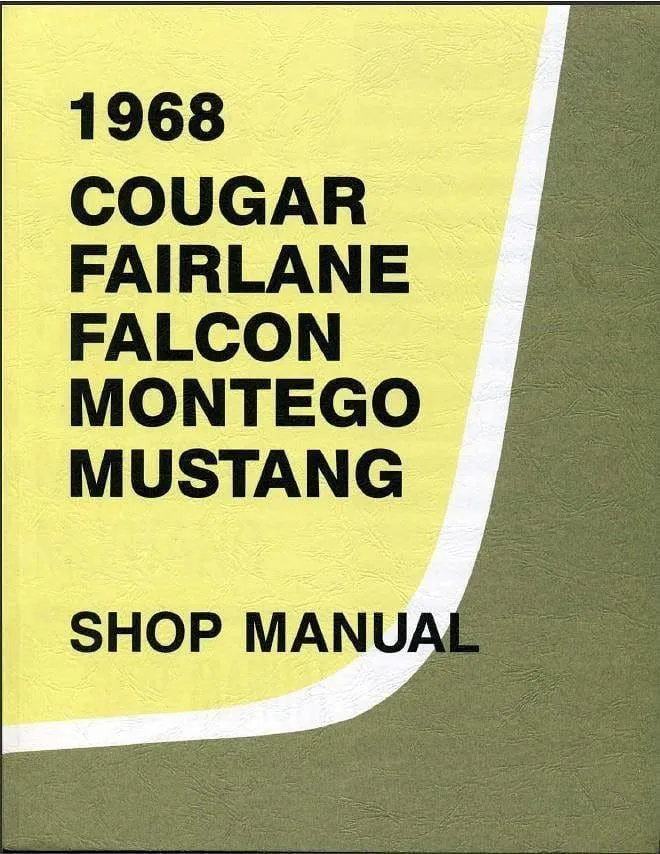 Manuel d'atelier Ford Mustang 68