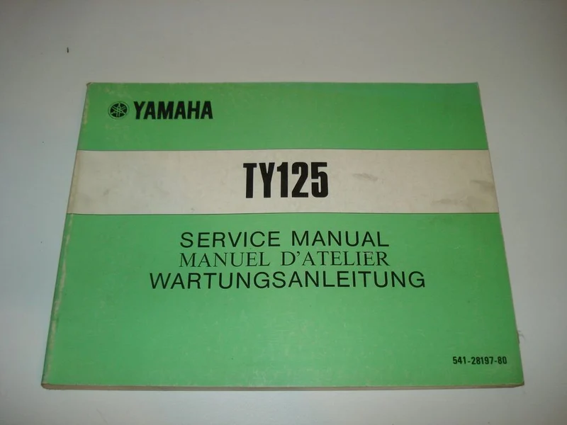 Manuel d'atelier Yamaha 125 175 TY 1978