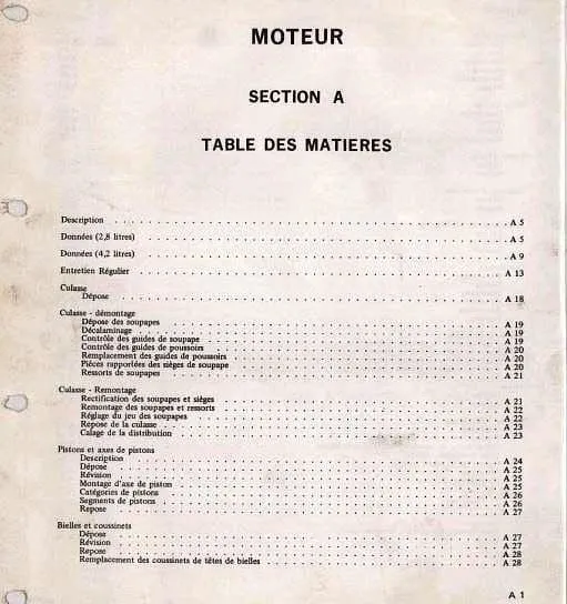 Manuels d'atelier Jaguar Xj6 série 1 en français