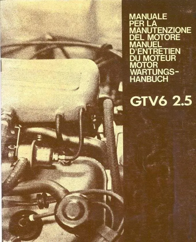 Manuels d'atelier Alfa Roméo GTV et GTV6