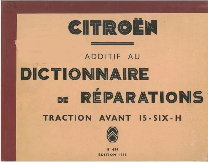 manuels d'atelier Citroën Traction Avant 1934 1955