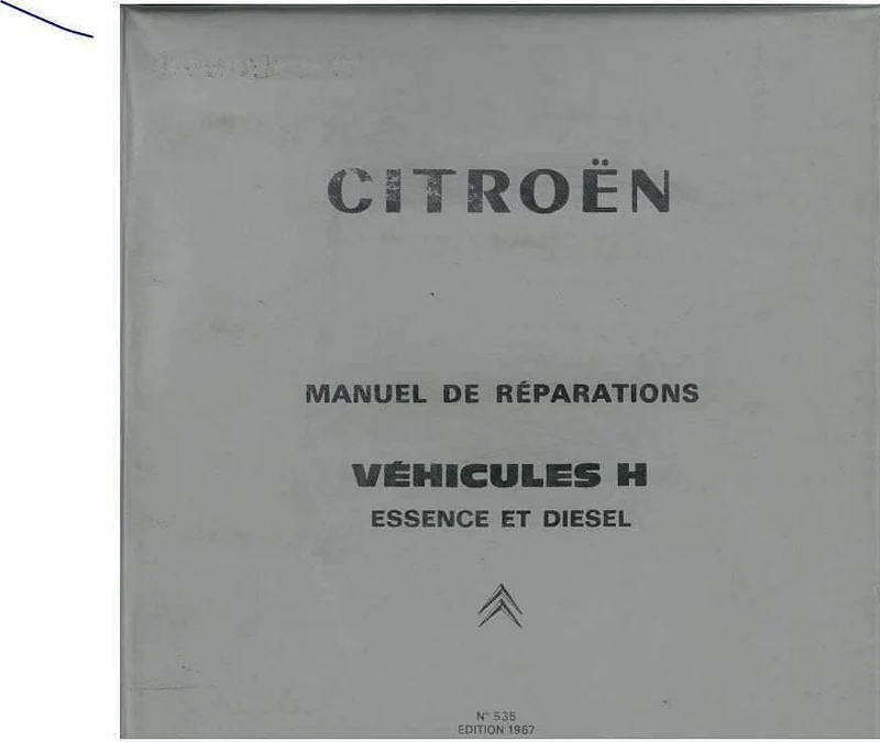 Manuels d'atelier Citroën HY