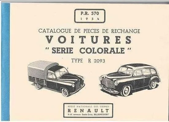 Manuels d'atelier Renault Frégate et Colorale