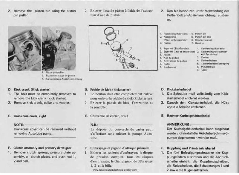 Manuels d'atelier Yamaha 125 DTMX