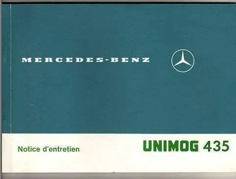 Manuels d'atelier Mercedes unimog 404 en français