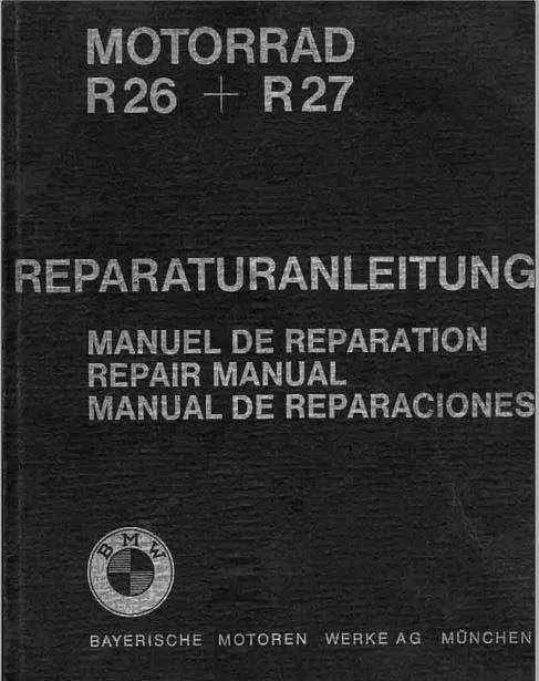Manuel d'atelier BMW R26 R27