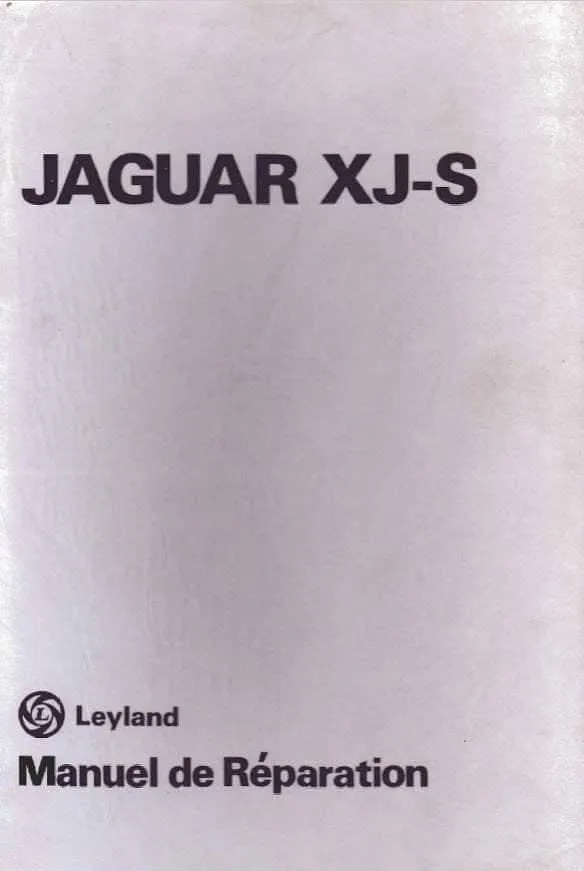 Manuel d'atelier Jaguar XJS 4.0 V12 et HE en français