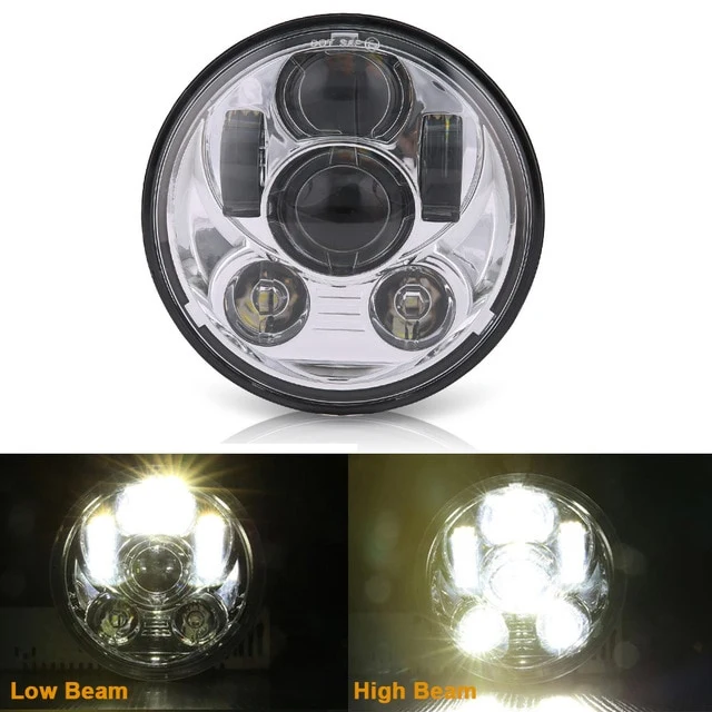 Phare LED 5"75 Noir ou Chrome Quad lights