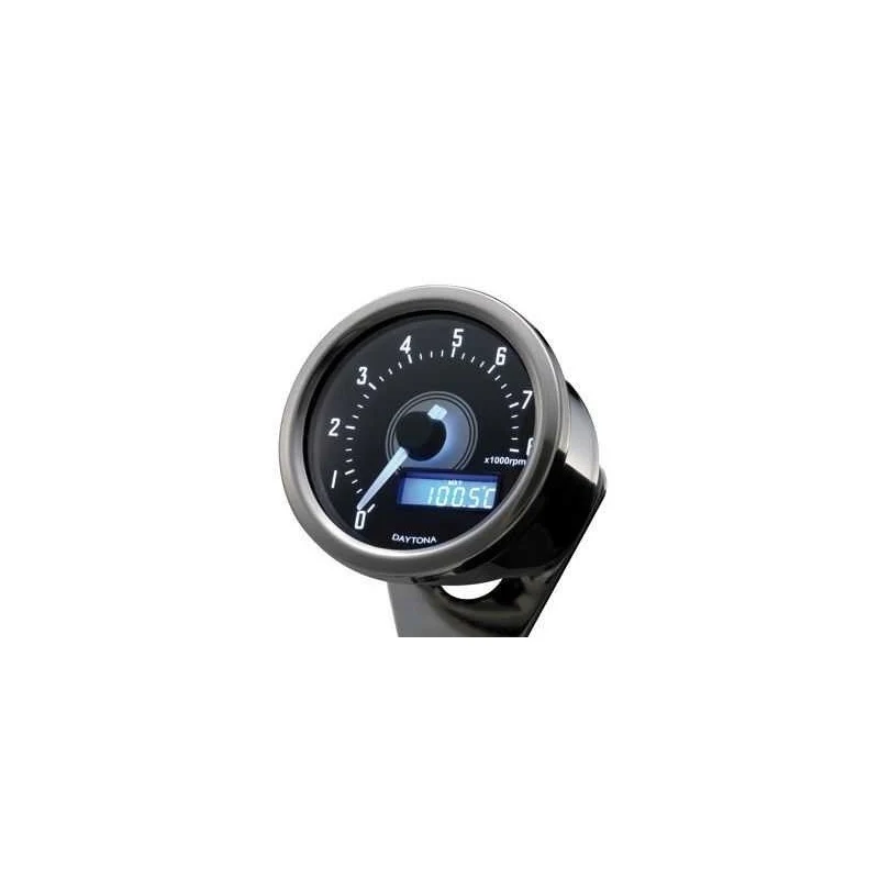 Compte-tours VELONA60 8 000 tr/min - CHROME | Daytona