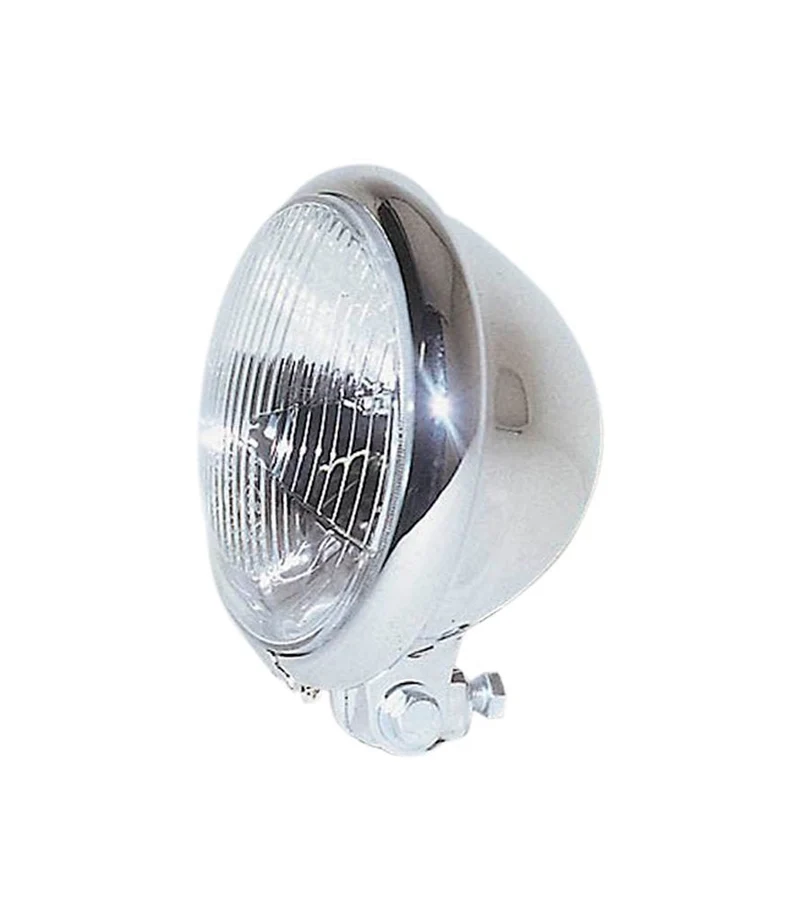 Fanale Anteriore Moto 5" 3-4 Bates Style Cromato