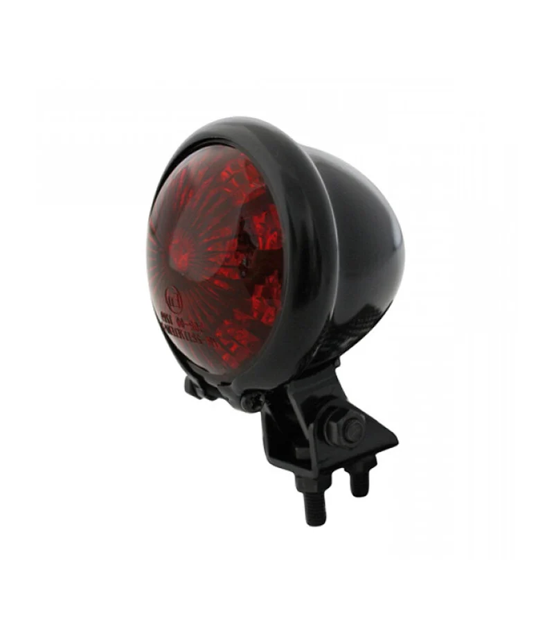 Fanale Posteriore Bates Nero a Led Rosso Omologato