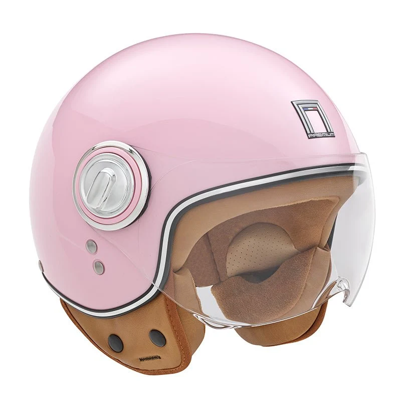 Casque Moto Jet Idol Rose Pastel | NOX