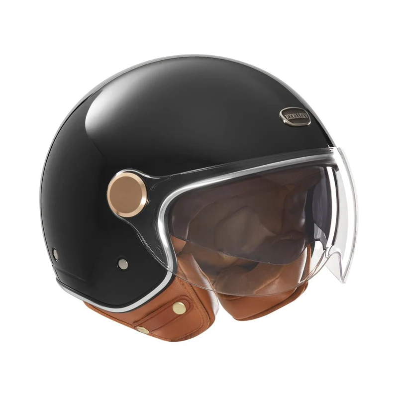 Casque Jet Smart II Noir Brillant — EXKLUSIV