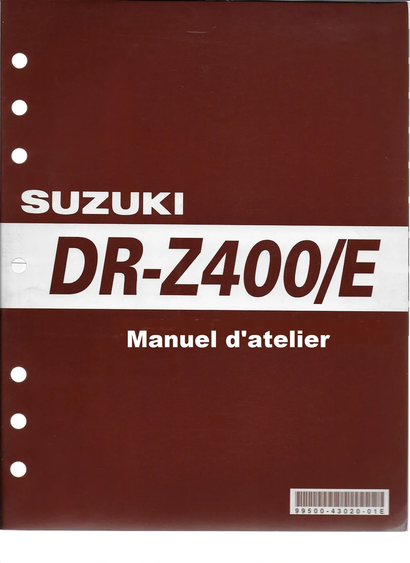 manuel d'atelier Suzuki 400 DRZ 2000