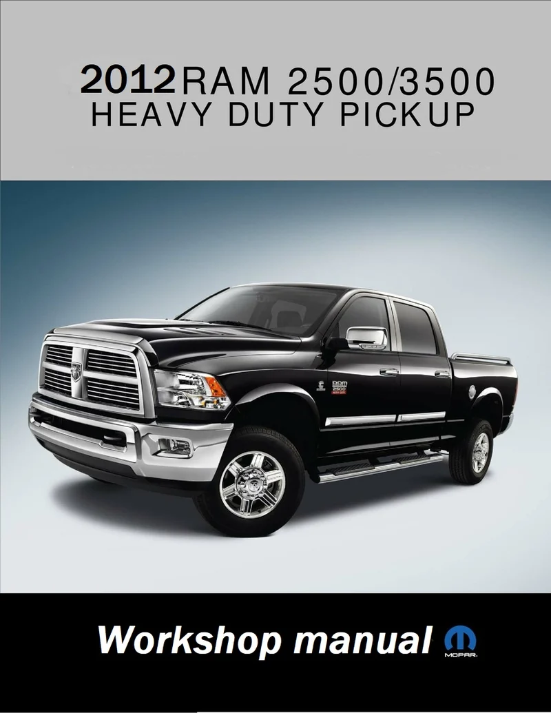 Manuel d'atelier Dodge RAM 2500 3500 2012