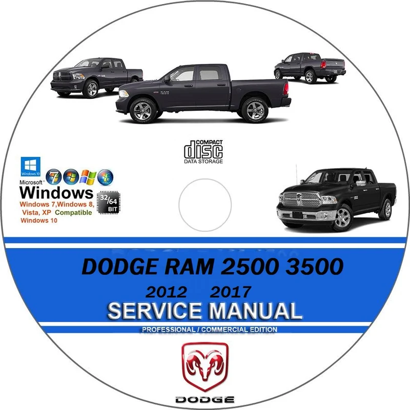 Manuel d'atelier Dodge RAM 2500 3500 2012 2017