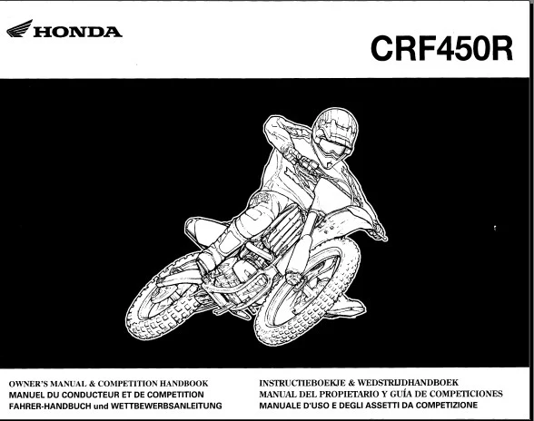 manuel d'entretien Honda 450 CRF 2008