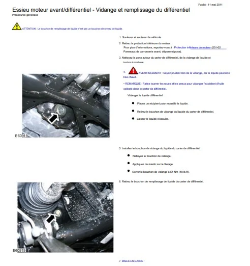 Manuel d'atelier Range Rover L322 2010 2012 français