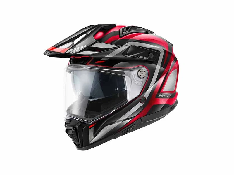 GIVI 80.1 APEX BORD ADVENTURE CASCO INTEGRAL DE MOTO TITANIO ROJO NEGRO