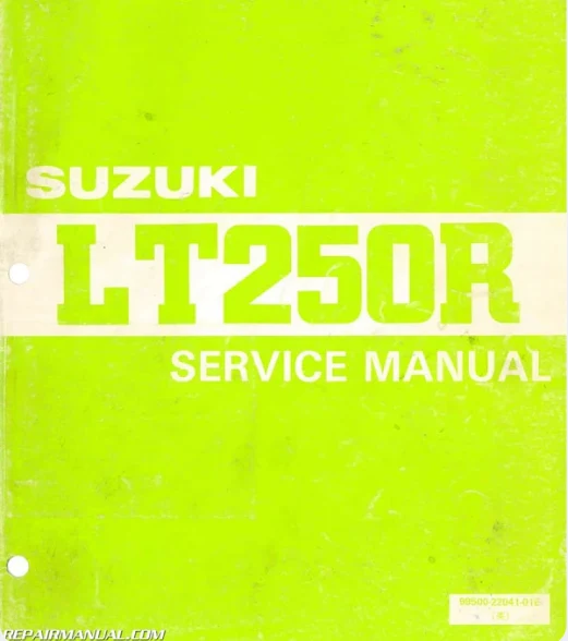 manuel d'atelier Quad Suzuki LT 250 R 88 à 92