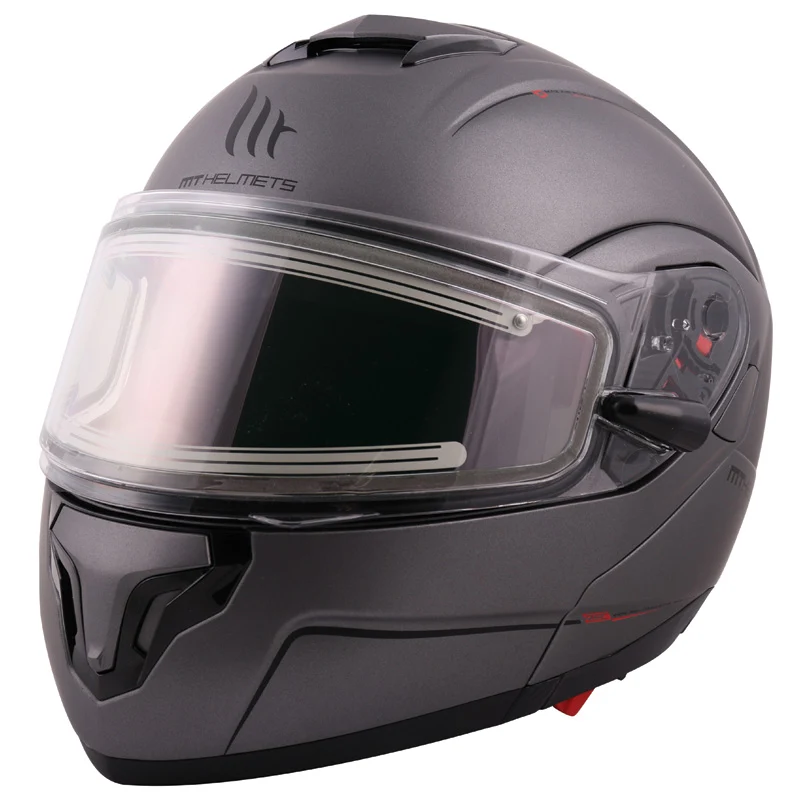 ATOM -V Electric Shield Helmet - Matte Titanium