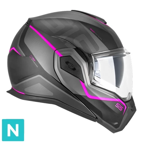 CGM 515S VERSO RACE CASCO DE MOTO NEGRO FUCSIA FLUO OPACO