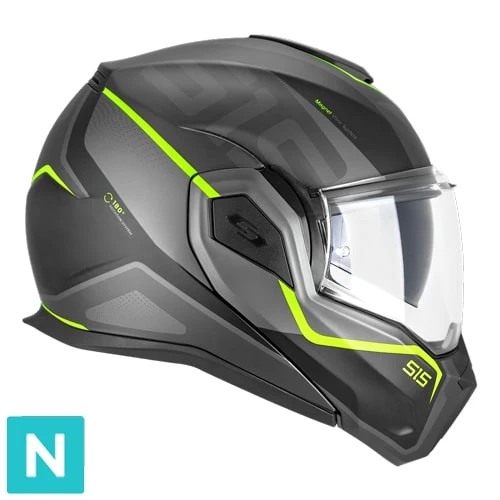 CGM 515S VERSO RACE CASCO DE MOTO NEGRO AMARILLO FLUO OPACO