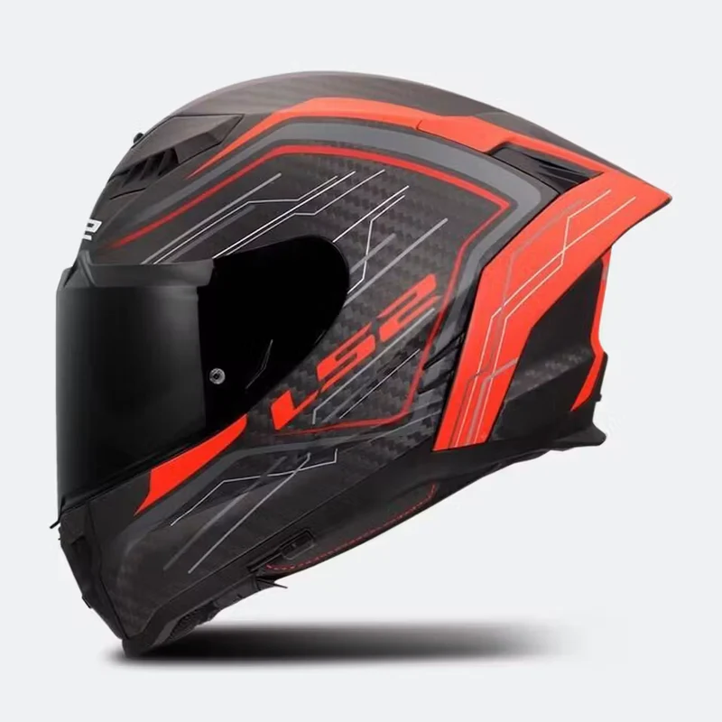 LS2 FF807 DRAGON SUBIC CASCO DE MOTO ROJO