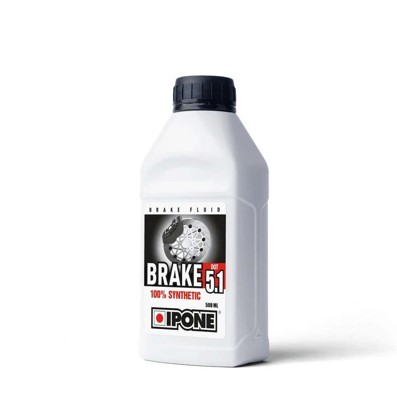 Liquide de Frein Moto Ipone Brake DOT 5.1 500ml — 100% Synthétique, Compatible ABS